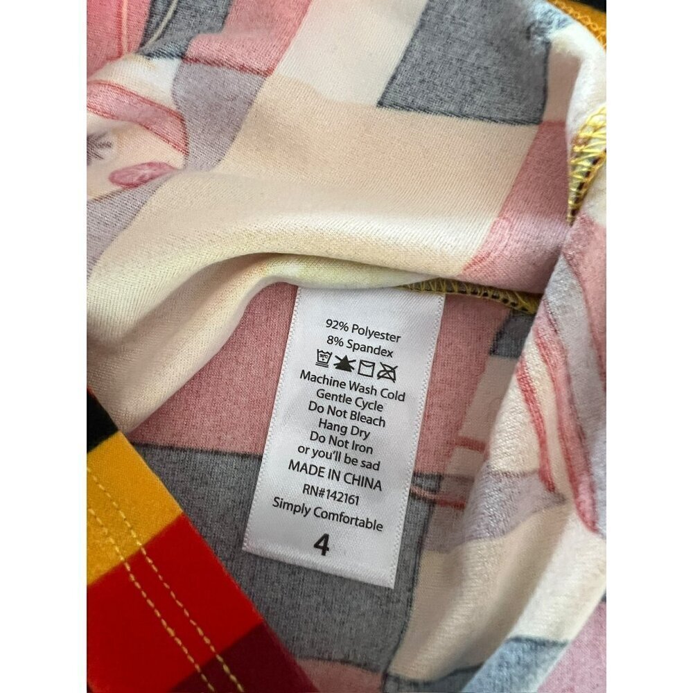 LuLaRoe Gracie Girls Red, Black & Yellow Top - Picture 6 of 6